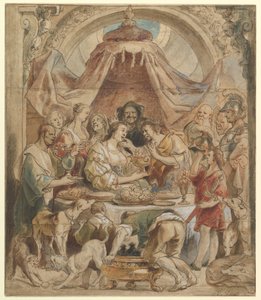 Das Bankett von Antonius und Kleopatra von Jacob Jordaens