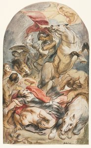 Die Bekehrung des Saulus mit Reiter und Banner, ca. 1645-1647