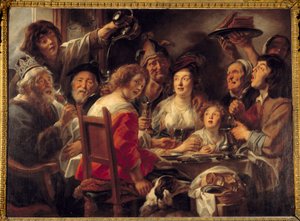 Der König trinkt oder die Ziehung der Bohne der Epiphanie