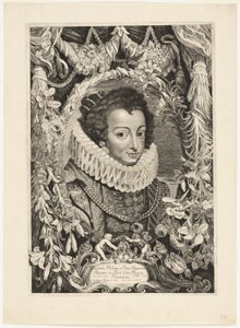 Elisabeth von Bourbon, Königin von Spanien, Platte 13 aus Duces Burgundiae (Herzöge von Burgund) von Jacob Louys