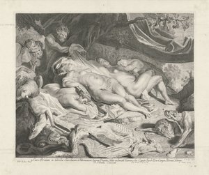 Ruhe von Diana und ihren Nymphen nach der Jagd von Jacob Louys