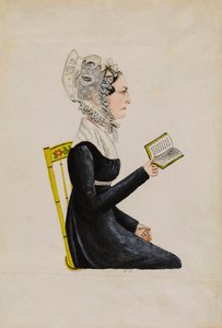 Porträt von Elizabeth Sweitzer Musser, ca. 1826 von Jacob Maentel