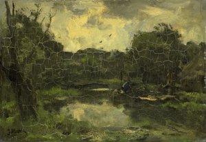 Landschaft mit Boot von Jacob Maris