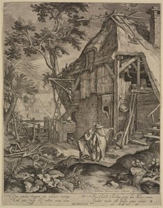 Abraham, der Hagar vertreibt von Jacob Matham