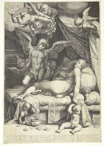 Amor und Psyche von Jacob Matham