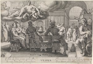Abend (Vesper) von Jacob Matham