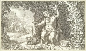 Bacchus als Weingott von Jacob Matham
