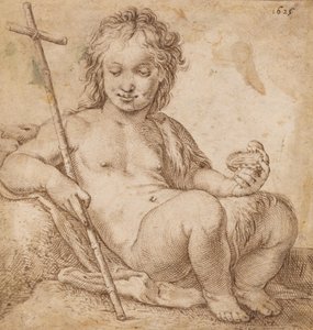 Der junge Johannes der Täufer von Jacob Matham