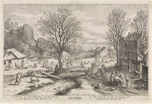 Dezember von Jacob Matham