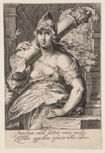 Tapferkeit, aus Die Sieben Tugenden von Jacob Matham