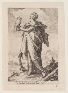 Hoffnung, aus Die Tugenden von Jacob Matham