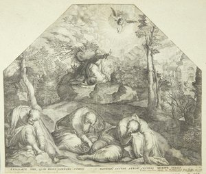 Jesus im Garten Gethsemane von Jacob Matham