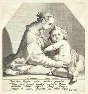 Jungfrau Maria mit dem Kind von Jacob Matham