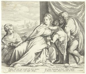 Madonna und Kind mit Johannes dem Täufer und St. Katharina von Jacob Matham