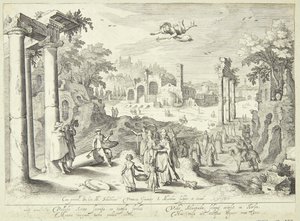 Merkur und Herse von Jacob Matham