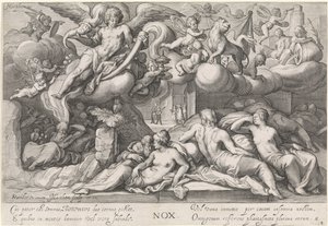 Nacht (Serie: Die vier Tageszeiten) von Jacob Matham