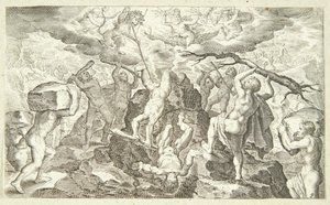 Schlacht zwischen den Göttern und Titanen