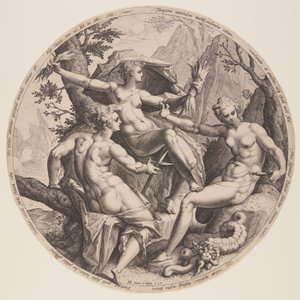 Die drei Schicksalsgöttinnen von Jacob Matham