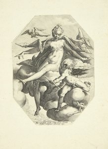 Venus und Amor von Jacob Matham