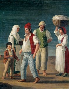Fischer und Bäuerinnen aus Barletta, Italien (Detail)