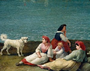 Bauern aus Barletta, Italien (Detail) von Jacob Philippe Hackert