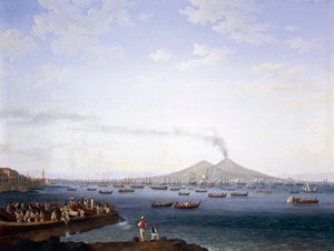 Die Rückkehr der Flotte aus Algerien in die Bucht von Neapel von Jacob Philippe Hackert