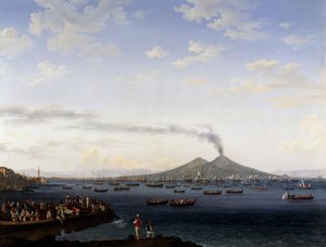 Die Rückkehr der Flotte aus Algerien in die Bucht von Neapel von Jacob Philippe Hackert