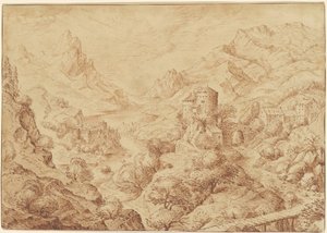Panorama-Flusslandschaft
