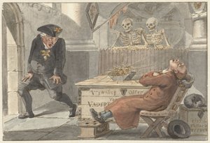 Karikatur des Freiwilligen Opfers für das Vaterland von Jacob Smies