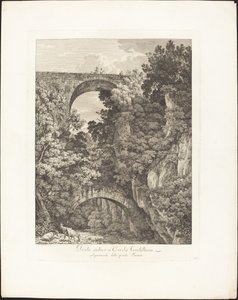 Antike Brücke in Civitá Castellana, volkstümlich Ponte Terano genannt von Jacob Wilhelm Mechau