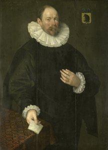 Porträt von Paulus Cornelisz van Beresteyn (1548-1625), Bürgermeister von Delft von Jacob Willemsz. Delff (I)