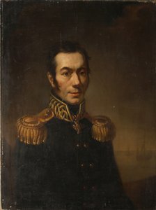 Porträt des Schriftstellers Platon Jakowlewitsch Gamaleya 1766-1817 von Jacob Zalessky