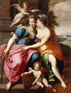 Eine Allegorie der Wahrheit und Gerechtigkeit von Jacob de Backer
