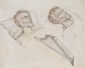 Karel van Mander auf seinem Sterbebett