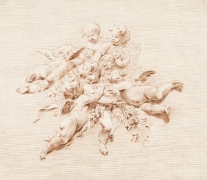 Eine Gruppe von Engeln von Jacob de Wit