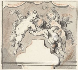 Drei schwebende Putti