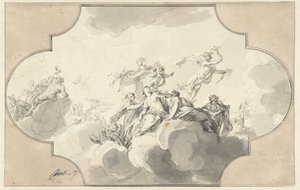 Merkur stiehlt Venus ihren Gürtel von Jacob de Wit