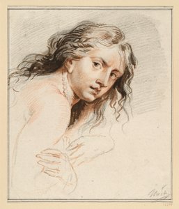 Teilstudie zu einer Susanna, Kopf und Hände von Jacob de Wit