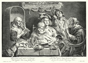 Das Familienkonzert von Jacob the Elder (after) Jordaens