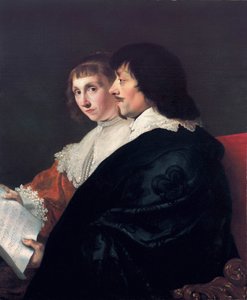 Doppelporträt von Constantijn Huygens (1596-1687) und Suzanna van Baerle (1599-1637)