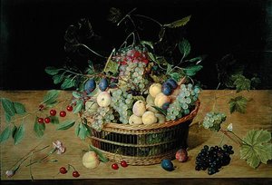 Ein Korb mit Früchten von Jacob van Hulsdonck