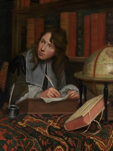 (Detail) Porträt eines Theologen mit seinem Sekretär von Jacob van Oost