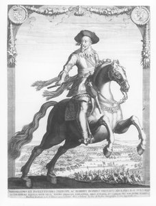Gustav II. Adolf, König von Schweden, zu Pferd (1632) von Jacob van der Heyden