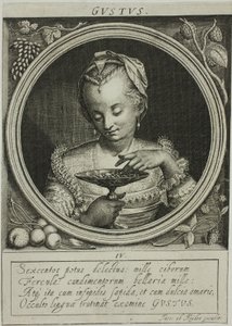 Geschmack, Platte vier aus Die fünf Sinne von Jacob van der Heyden