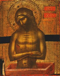 Christus am Grab mit einem Dominikanermönch