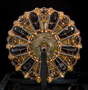 Jacobs Pratt & Whitney Wasp Jr. R-985-AN5, Radial 9 Motor, ca. 1940
