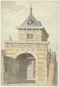 Ansicht des alten Friesischen Tores in Alkmaar