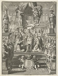 Krönung von Wilhelm III. und Maria Stuart, 1689 von Jacobus Baptist