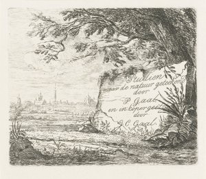 Titelblatt für: Studien nach der Natur gezeichnet von Jacobus Cornelis Gaal