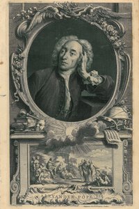 Alexander Pope von Jacobus Houbraken